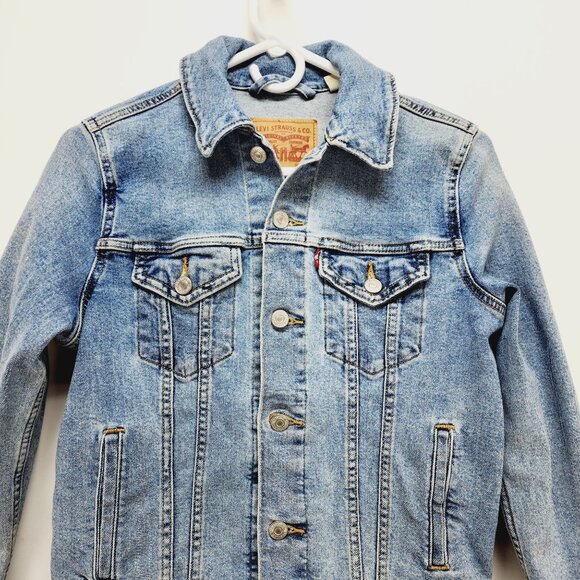 Levis Women’s Classic Denim Trucker Jacket Small S blue - Picture 5 of 11